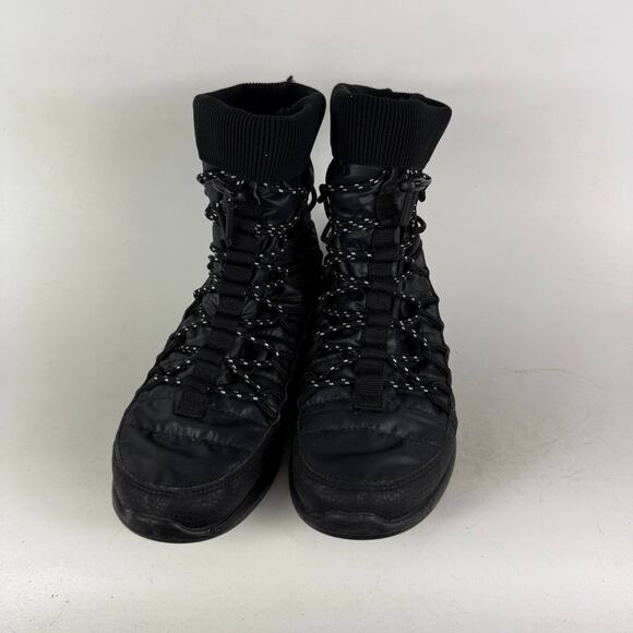 Nike Roshe 2 High Boots Womens 7.5 Black Leather Lace-Up Round Toe Ankle Outdoor - Picture 4 of 10